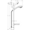 Hansgrohe Crometta 85 Sprchová súprava Vario, 9 cm, 2 prúdy, chróm 27764000-HG