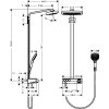 Hansgrohe Raindance Select E Sprchový set Showerpipe 300 s termostatom ShowerTablet Select, 3 prúdy, chróm 27127000-HG