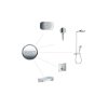 Hansgrohe Raindance Select E Sprchový set Showerpipe 300 s termostatom ShowerTablet Select, 3 prúdy, chróm 27127000-HG