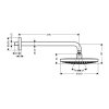 Hansgrohe Raindance Select S Hlavová sprcha 240, 2 prúdy, sprchové rameno 39 cm, chróm 26466000-HG