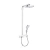 Hansgrohe Raindance Select E Sprchový set s termostatom ShowerTablet, 30 cm, 2 prúdy, biela/chróm 27126400-HG