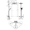 Hansgrohe Raindance Select S Sprchový set s termostatom, 30 cm, 2 prúdy, chróm 27133000-HG
