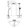 Hansgrohe Raindance Select S Sprchový set s termostatom, 24 cm, 2 prúdy, chróm 27129000-HG