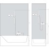 Hansgrohe Raindance Select E Sprchový set 120 s termostatom Ecostat Select, 3 prúdy, biela/chróm 27039400-HG