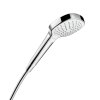 Hansgrohe Croma Select E Sprchová hlavica Vario, 3 prúdy, EcoSmart, 9 l/min, biela/chróm 26813400-HG