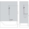 Hansgrohe Crometta Set sprchovej hlavice, 2 prúdy, mydlovničky, tyče a hadice, biela/chróm 26553400-HG