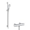 Hansgrohe Crometta Sprchový set Vario s termostatom Ecostat 1001CL, 2 prúdy, biela/chróm 27813400-HG