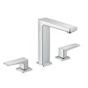 Hansgrohe Metropol Umývadlová batéria s výpustom Push-Open, 3-otvorová inštalácia, chróm 32515000-HG