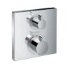 Hansgrohe Ecostat Square Termostatická batéria pod omietku s uzatváracím ventilom, chróm 15712000-HG