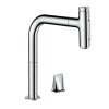 Hansgrohe M71 Drezová batéria M7120-H200 s výsuvnou spŕškou, 2-otvorová inštalácia, sBOX, chróm 73818000-HG