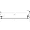 Hansgrohe Logis Universal Držiak na osušku, dĺžka 60 cm, chróm 41716000-HG