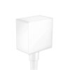 Hansgrohe Fixfit Prípojka hadice Square so spätným ventilom, matná biela 26455700-HG