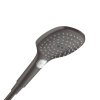 Hansgrohe Raindance Select E Ručná sprcha 120, 3jet, kefovaný čierny chróm 26520340-HG