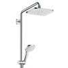 Hansgrohe Croma Sprchový set s vaňovým termostatom, 28x17 cm, 3 prúdy, chróm 27687000-HG