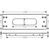 Hansgrohe sBox Montážna doska na sokel z obkladov 28016000-HG