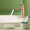 Hansgrohe Talis E Umývadlová batéria s výpusťou, CoolStart, kefovaný bronz 71713140-HG