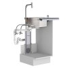 Hansgrohe M71 Drezová batéria M7120-H200 v vyťahovacou spŕškou, 2-otvorová inštalácia, sBOX, kefovaný čierny chróm 73818340-HG