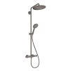 Hansgrohe Croma Select S Sprchový set Showerpipe 280 s termostatom, EcoSmart, kefovaný čierny chróm 26891340-HG