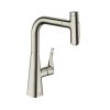 Hansgrohe M71 Drezová batéria Metris Select s výsuvnou spŕškou, vzhľad nerezový 73822800-HG