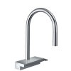 Hansgrohe M81 Drezová batéria Aquno Select s výsuvnou koncovkou a plochým sprchovým prúdom, chróm 73837000-HG