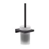 Hansgrohe AddStoris WC kefa nástenná, matné sklo/čierna mat 41752670-HG
