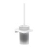 Hansgrohe AddStoris WC kefa nástenná, matné sklo/biela mat 41752700-HG