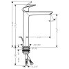 Hansgrohe Logis Umývadlová batéria Fine 240, s výpusťou, EcoSmart, chróm 71257000-HG