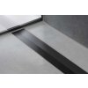 Hansgrohe RainDrain Flex Lineárny sprchový žľab s roštom z nehrdzavejúcej ocele 1200, do priestoru, skrátiteľný, matná čierna 56047670-HG