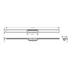 Hansgrohe RainDrain Flex Lineárny sprchový žľab s roštom z nehrdzavejúcej ocele 1200, do priestoru, skrátiteľný, kefovaná nerezová 56047800-HG