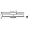 Hansgrohe RainDrain Flex Lineárny sprchový žľab s roštom 700 z nehrdzavejúcej ocele, k stene, skrátiteľný, leštený vzhľad zlata 56050990-HG