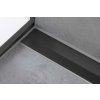 Hansgrohe RainDrain Flex Lineárny sprchový žľab s nerezovým roštom 900, k stene, skrátiteľný, matná čierna 56052670-HG