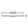 Hansgrohe RainDrain Flex Lineárny sprchový žľab s roštom 1000 z nehrdzavejúcej ocele, k stene, skrátiteľný, kefovaný čierny chróm 56053340-HG