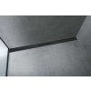 Hansgrohe RainDrain Flex Lineárny sprchový žľab s roštom z nehrdzavejúcej ocele 1000, ku stene, skrátiteľný, matná čierna 56053670-HG