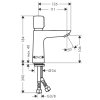 Hansgrohe Talis E Umývadlová batéria s automatickým uzatváraním, EcoSmart, chróm 71718000-HG