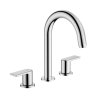 Hansgrohe Vernis Shape Umývadlová batéria s výpustom, 3-otvorová inštalácia, chróm 71563000-HG
