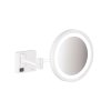 Hansgrohe AddStoris Kozmetické nástenné zrkadlo s LED osvetlením, matná biela 41790700-HG