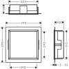 Hansgrohe XtraStoris Original Výklenok do steny s rámom, 30x30x10 cm, matná biela 56061700-HG