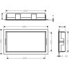 Hansgrohe XtraStoris Original Výklenok do steny s rámom, 30x60x10 cm, matná čierna 56064670-HG