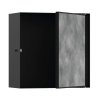 Hansgrohe XtraStoris Rock Výklenok do steny, s dvierkami, 30x30x14 cm, matná čierna 56091670-HG