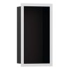 Hansgrohe XtraStoris Individual Výklenok do steny s designovým rámom, 30x15x10 cm, matná čierna/matná biela 56095700-HG