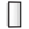 Hansgrohe XtraStoris Individual Výklenok do steny s designovým rámom, 30x15x10 cm, matná biela/matná čierna 56096670-HG