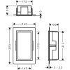 Hansgrohe XtraStoris Individual Výklenok do steny s designovým rámom, 30x15x10 cm, matná biela 56096700-HG