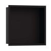 Hansgrohe XtraStoris Individual Výklenok do steny s designovým rámom, 30x30x10 cm, matná čierna 56098670-HG
