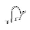 Hansgrohe Vernis Shape Batéria na okraj vane, 4-otvorová inštalácia, chróm 71459000-HG
