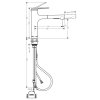 Hansgrohe Zesis M33 Drezová batéria 160, s výsuvnou spŕškou, sBox lite, vzhľad nerezový 74804800-HG
