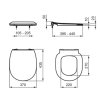 Ideal Standard Connect Space WC doska, SoftClose, biela E772401