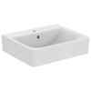 Ideal Standard Connect Umývadlo Cube, 55x46x18 cm, s prepadom, otvor na batériu, biela E713901