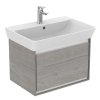 Ideal Standard Connect Air Skrinka pod umývadlo Cube 65 cm, 58x41x40 cm, dekor sivý dub/biela mat E0847PS