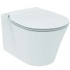 Ideal Standard Connect Air Závesné WC s doskou SoftClose, AquaBlade, biela E008701