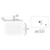 Ideal Standard Idealrain Cube Hlavová sprcha LUXE, 30x20 cm, nehrdzavejúca oceľ B0390MY
